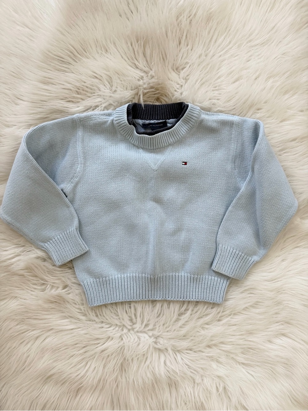 Tommy Hilfiger Pale Blue Crewneck Sweater